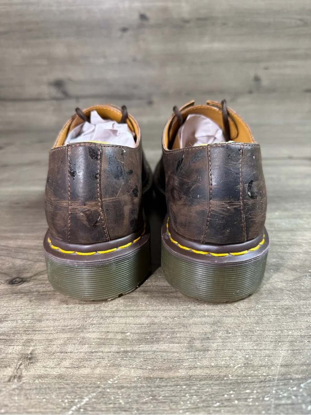 Dr. Martens Stanton Brown Leather 3 Eye Oxford Shoes Men’s US 9 AirWair Casual Dr. martens airwair oxfords - Gem main image 4